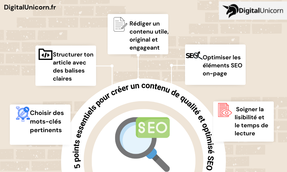 5 points essentiels pour créer un contenu de qualité et optimisé SEO