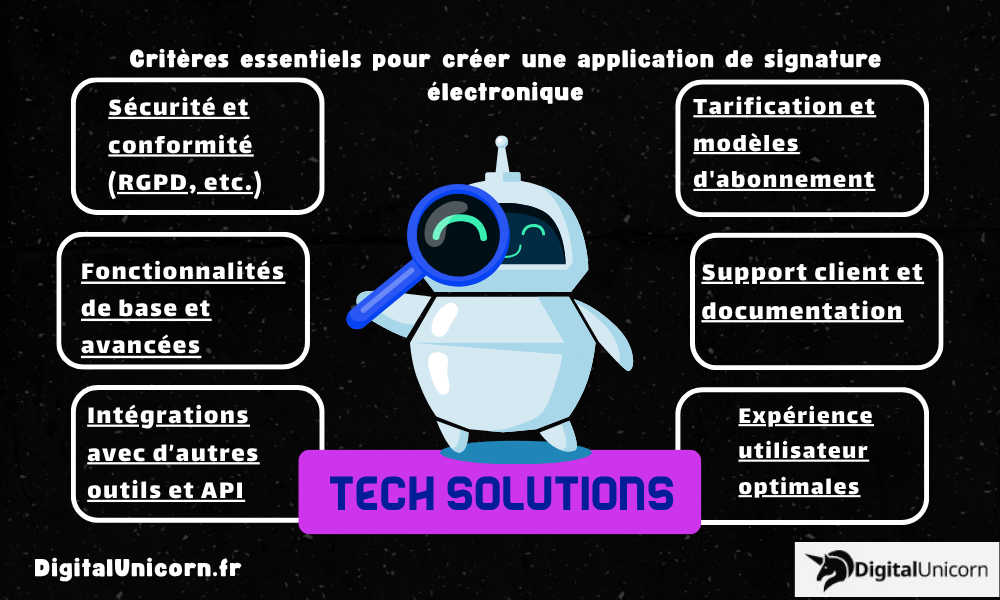 Critères essentiels pour créer une application de signature électronique