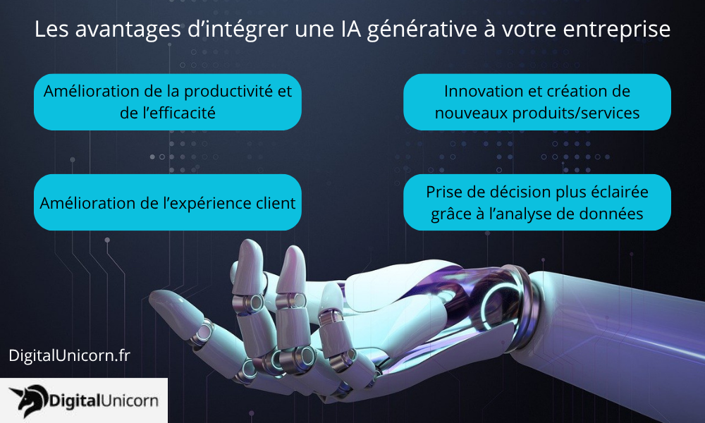 Les avantages d’intégrer une IA générative à votre entreprise