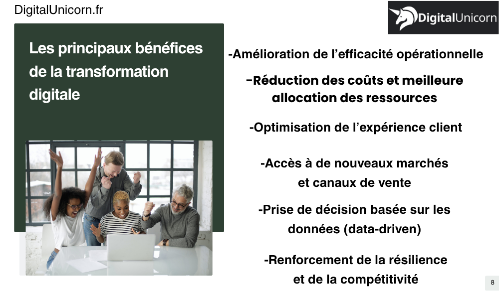 Les bénéfices de la transformation digitale