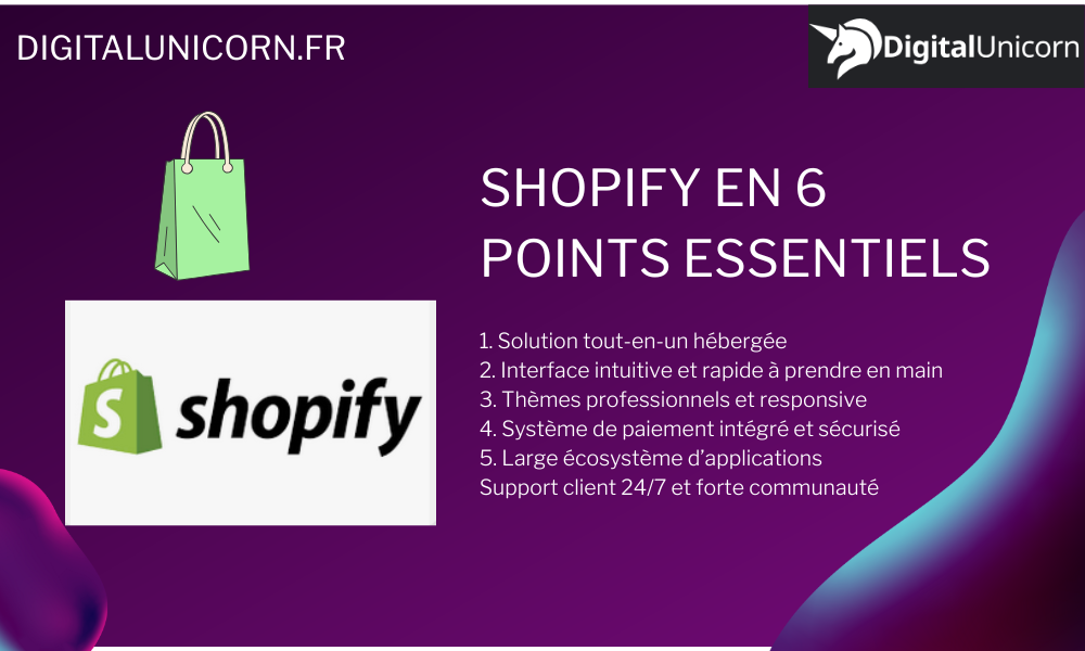 Shopify en 6 points essentiels