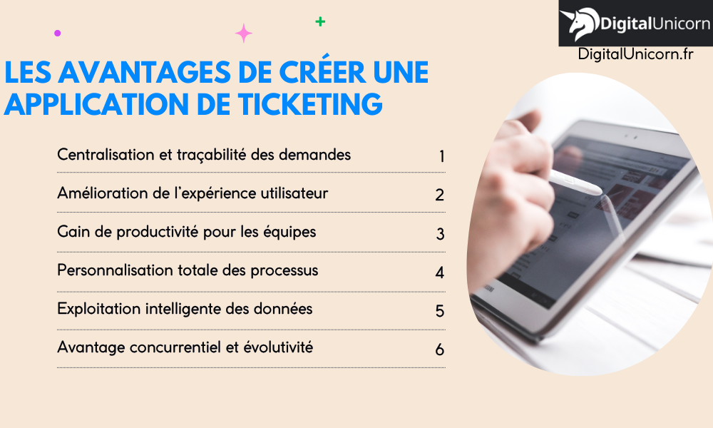 Les avantages de créer une application de ticketing