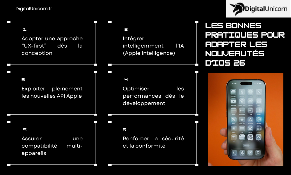 Les bonnes pratiques pour adapter les nouveautés d’iOS 26