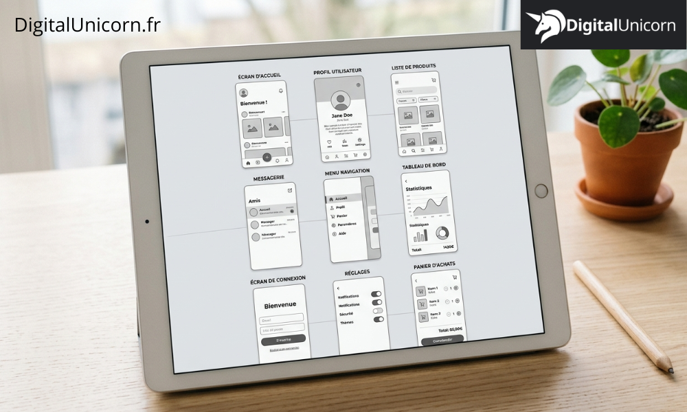 Caractéristique d'un template d'application mobile