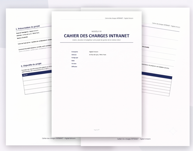 apercu cahier de charge intranet