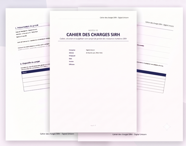 aperçu cahier charge SIRH