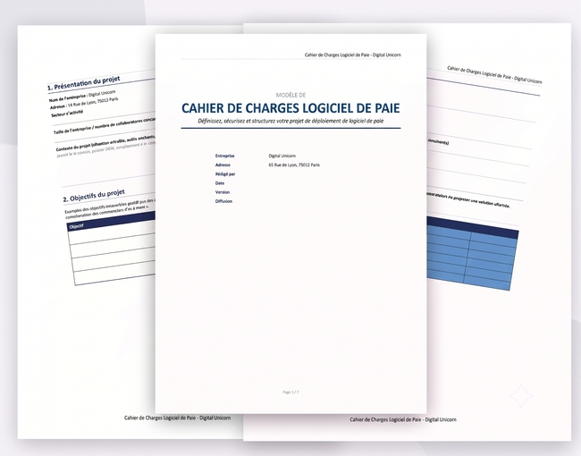 aperçu cahier charge logiciel paie