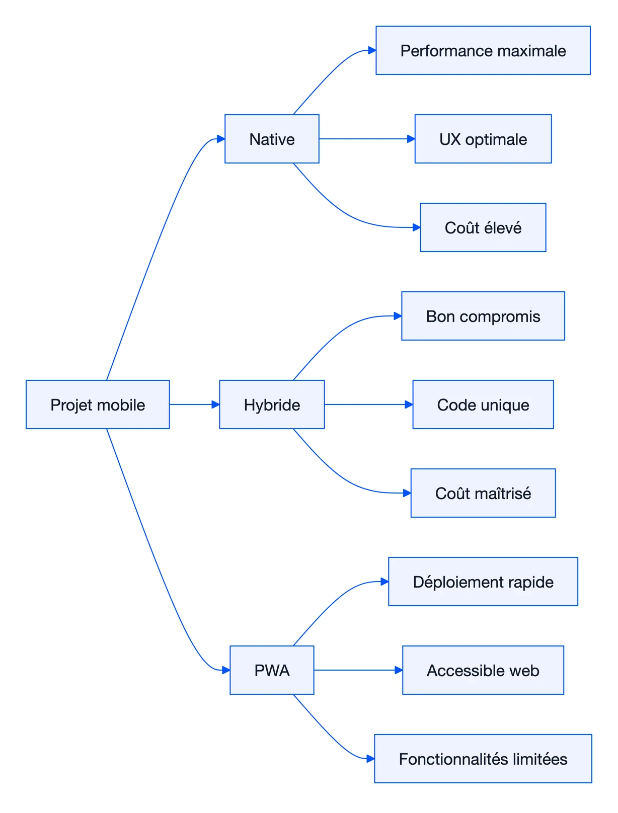 Application Hybride : Définition & Frameworks 2026 1 Schéma : Application Hybride