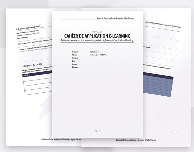 Aperçu cahier charge application e learning