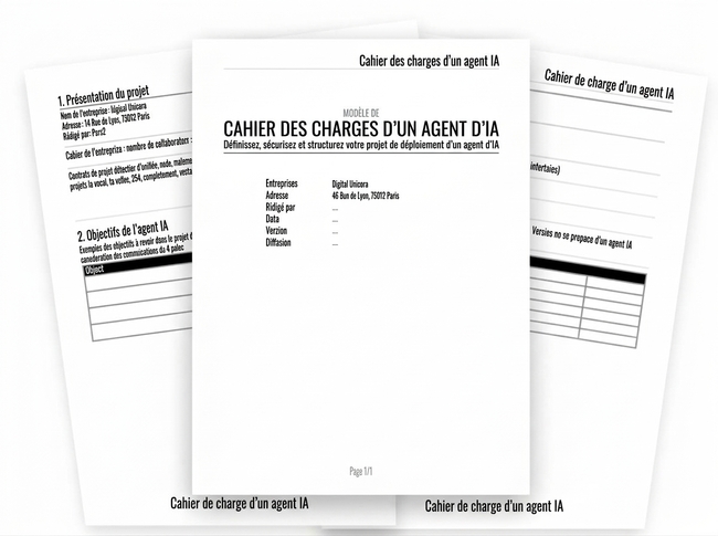 aperçu cahier charge agent ia