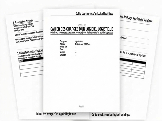 aperçu cahier charge logiciel logistique