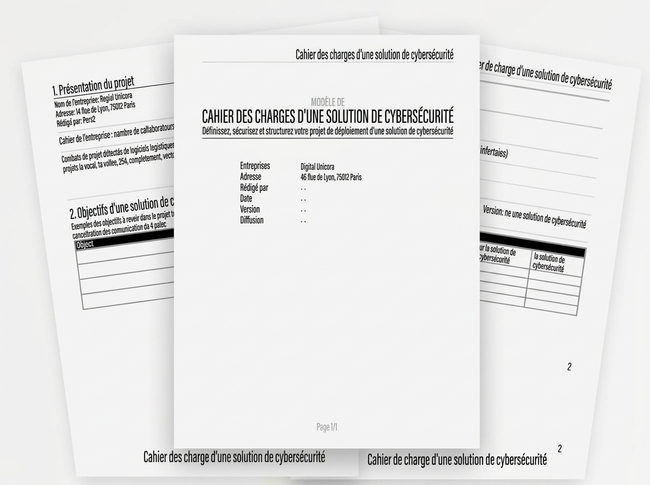 aperçu cahier charge solution cybersecurite